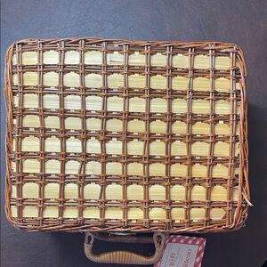 Elizabeth Arden Woven Travel Bag in Tan and Brown